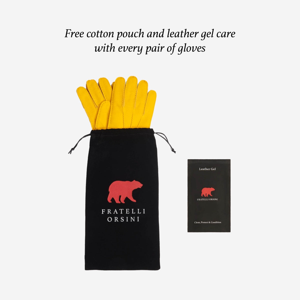 Camilla (sky) - Italian "4 button length" cashmere lined leather gloves