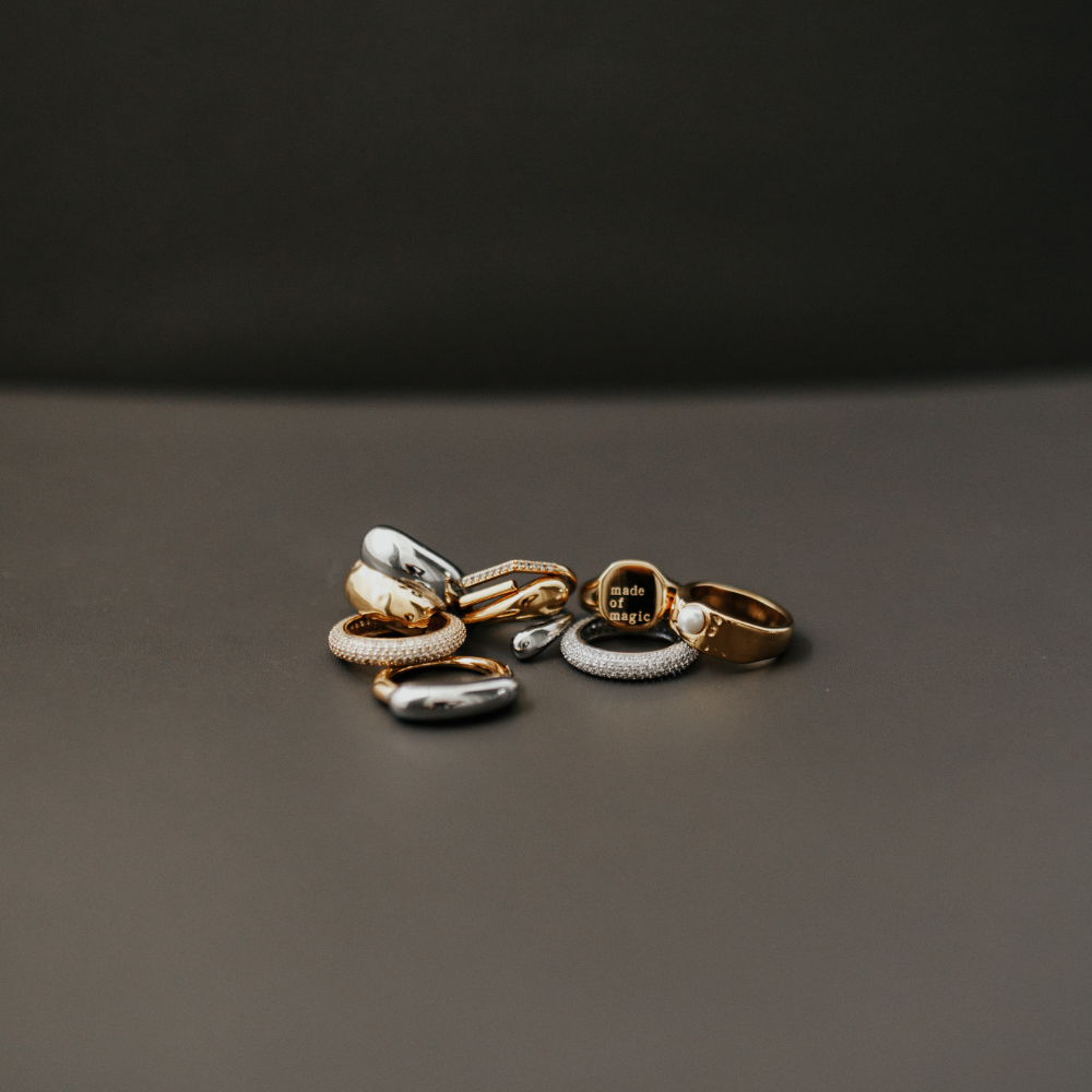 18K Gold-Plated Rain Ring