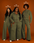 Green Satin Lined Jumpsuit 3