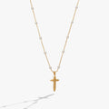 Cross 4:13 Pearl Rosary Chain Pendant Necklace 1