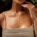 Optimistic Temperament - White Enamel Sagittarius Card Necklace 3