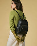 Martina (black) - Italian calf leather women's backpack 3
