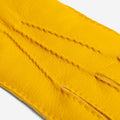 Matteo (yellow) - Italian gloves made of American deerskin leather with cashmere lining 5