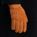 Tommaso - Italian suede leather gloves with luxurious natural sheep fur lining 9
