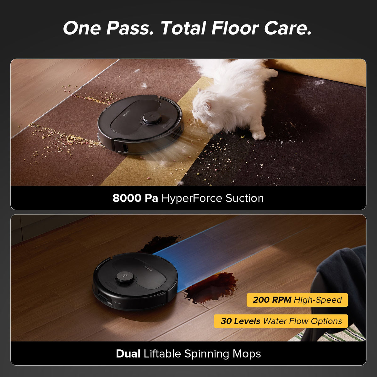 Roborock QV 35A Robot Vacuum with Multifunctional Dock (Upgraded from Qrevo S)