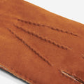 Tommaso - Italian suede leather gloves with luxurious natural sheep fur lining 5