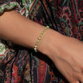 Enlightened Soul - Buddha Jade Gold Chain Bracelet 2