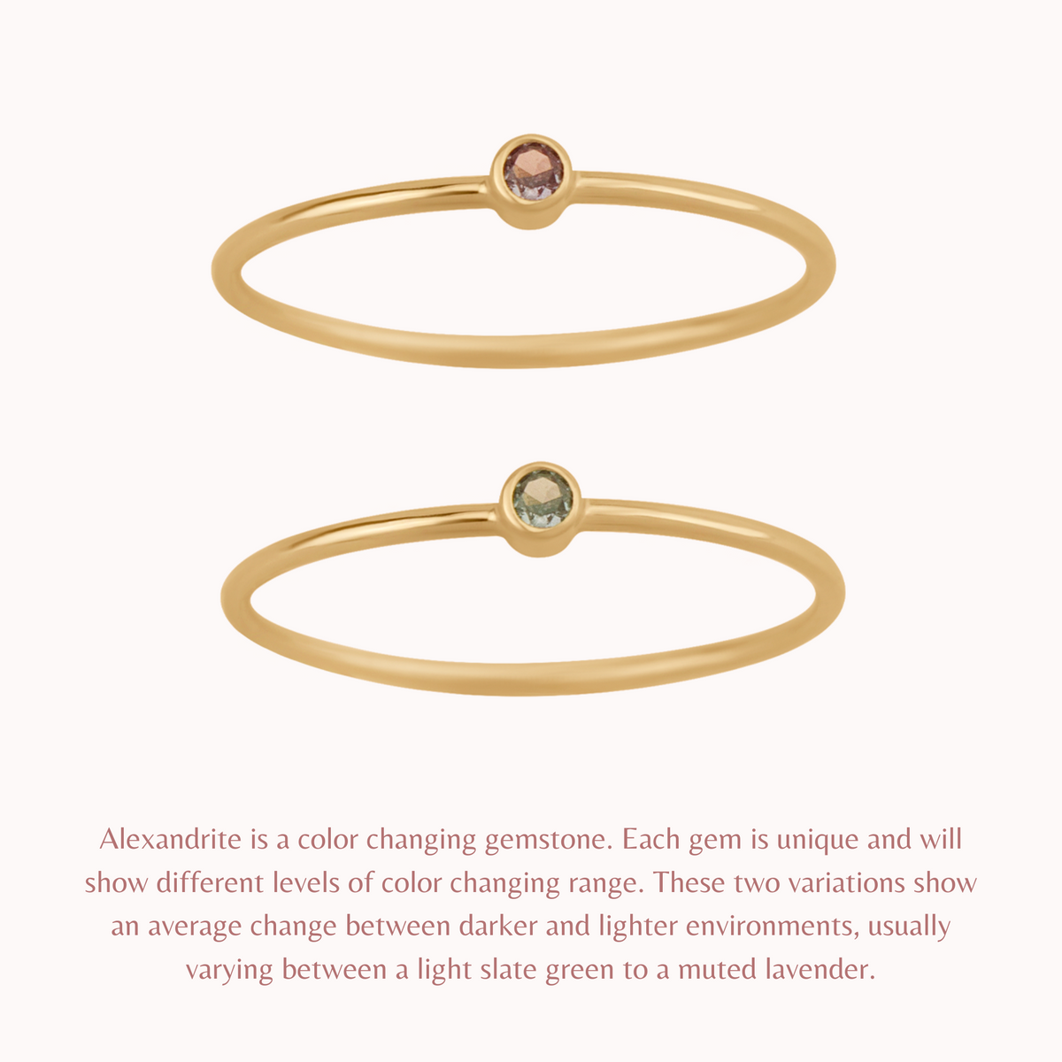 Tiny June Birthstone Ring ∙ Alexandrite