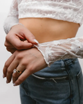 Full Lace Long-Sleeved Halftee 8