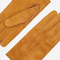 Beatrice  - Italian suede leather gloves with luxurious natural sheep fur lining 6