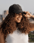Black Waterproof Satin Lined Dad Hat 1