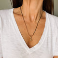May Peony Birth Flower Necklace Charm 4