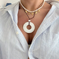 Monaco Cord Choker in Toffee 2