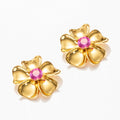 Lisbon Earrings in Rose 1