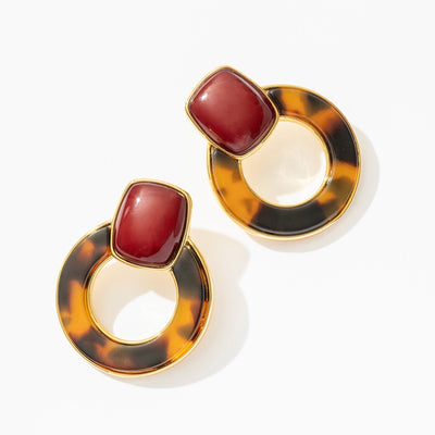 Tortoise Knockers in Cranberry