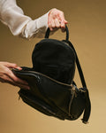 Martina (black) - Italian calf leather women's backpack 4