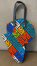 Shamsa Kente African Map Hand Bag 2