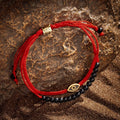 Brave Gaze - Red String Matte Onyx Evil Eye Bracelet 3