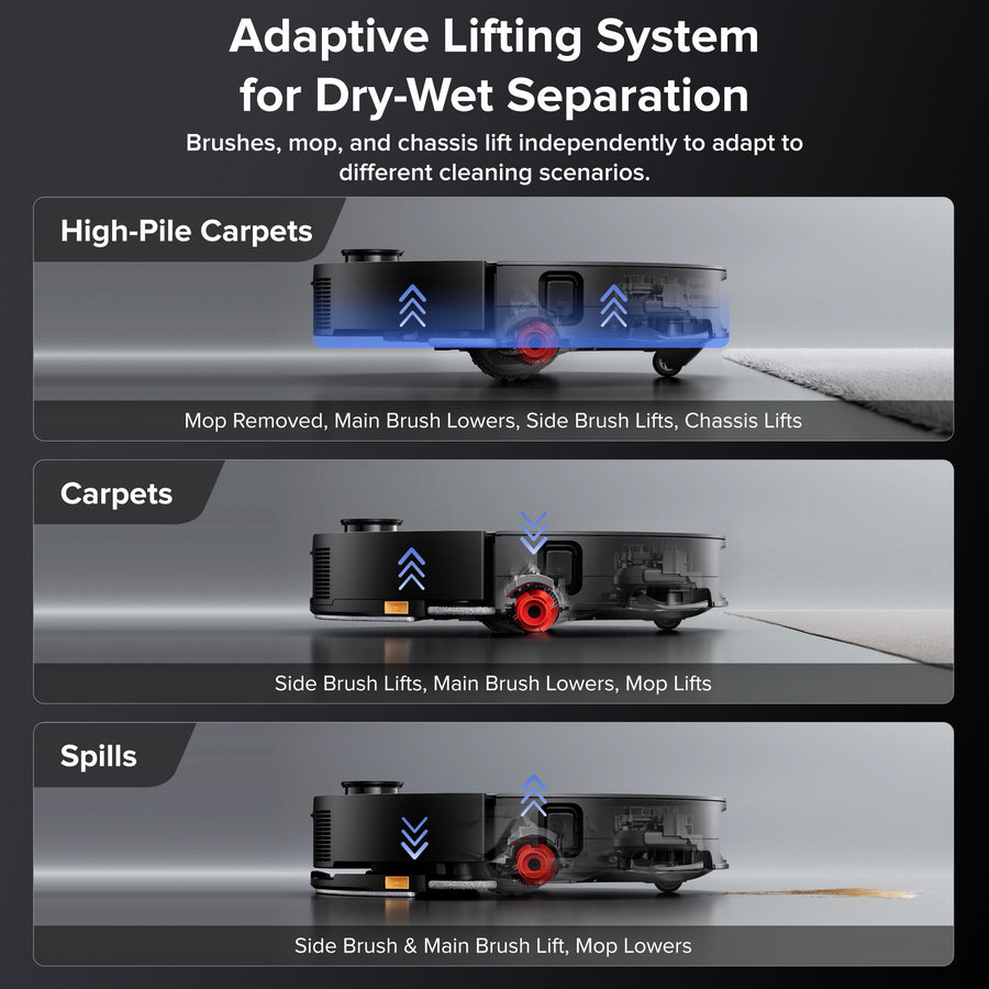 Roborock Saros 10 Robot Vacuum with Refill & Drainage System