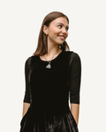 Elegant 3/4 Sleeve Halftee 7