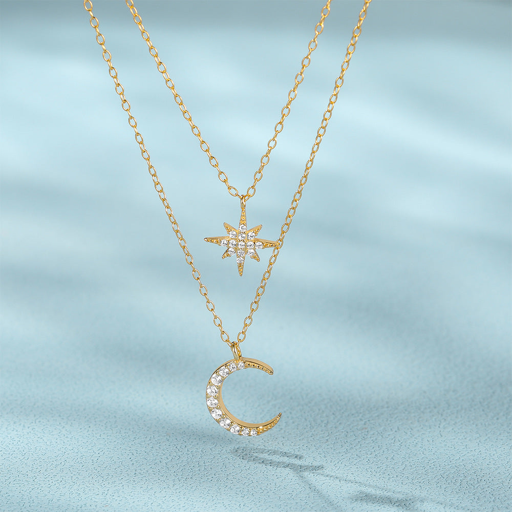 Crescent Vermeil Necklace
