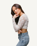 Full Lace Long-Sleeved Halftee 5