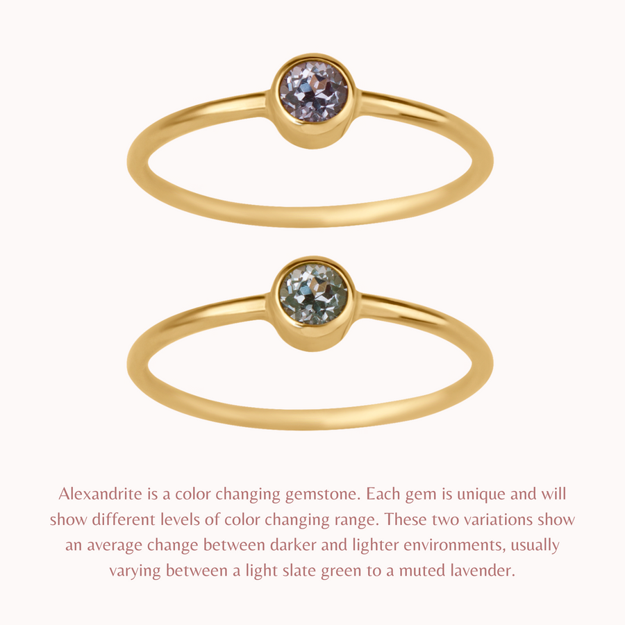 June Birthstone Ring ∙ Alexandrite