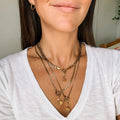 October Cosmos Birth Flower Necklace Charm 4