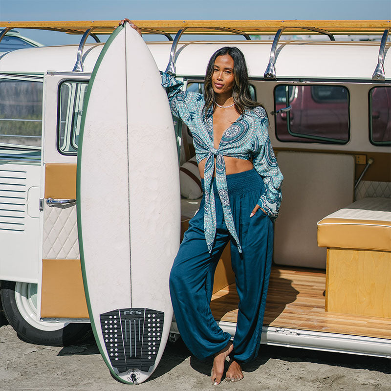 Deep Teal Harem Pants