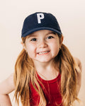 Navy Blue Letter Baseball Hat 4