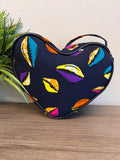 Asya Kente Heart Shaped Crossbody Bag 2