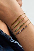 August Everyday Birthstone Pave Bolo Bracelet 2