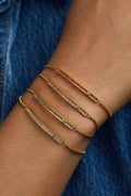 July Everyday Birthstone Pave Bolo Bracelet 2