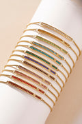 May Everyday Birthstone Pave Bolo Bracelet 8