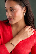 Bow Pearl Coquette Tension Bangle 3