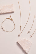 Cross Delicate Pave Crystal Pendant Necklace 5
