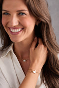 Pearlized Dove 'Peace' Slider Necklace 6