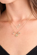 Virgo Zodiac Charm Cluster Necklace 2