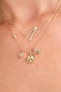 Virgo Zodiac Charm Cluster Necklace 4