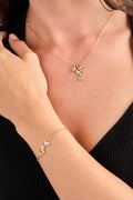 Aquarius Zodiac Charm Cluster Necklace 5