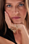 Gemini Zodiac Charm Cluster Necklace 4