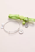 Paw Print Bangle & Pet Collar Charm Set of 2 4