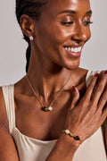 Coffee Bean 'Happiness, Wealth, Health' Engraved Pendant Necklace 5