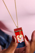 Sweethearts® Box Locket And Heart Charm Necklace 2