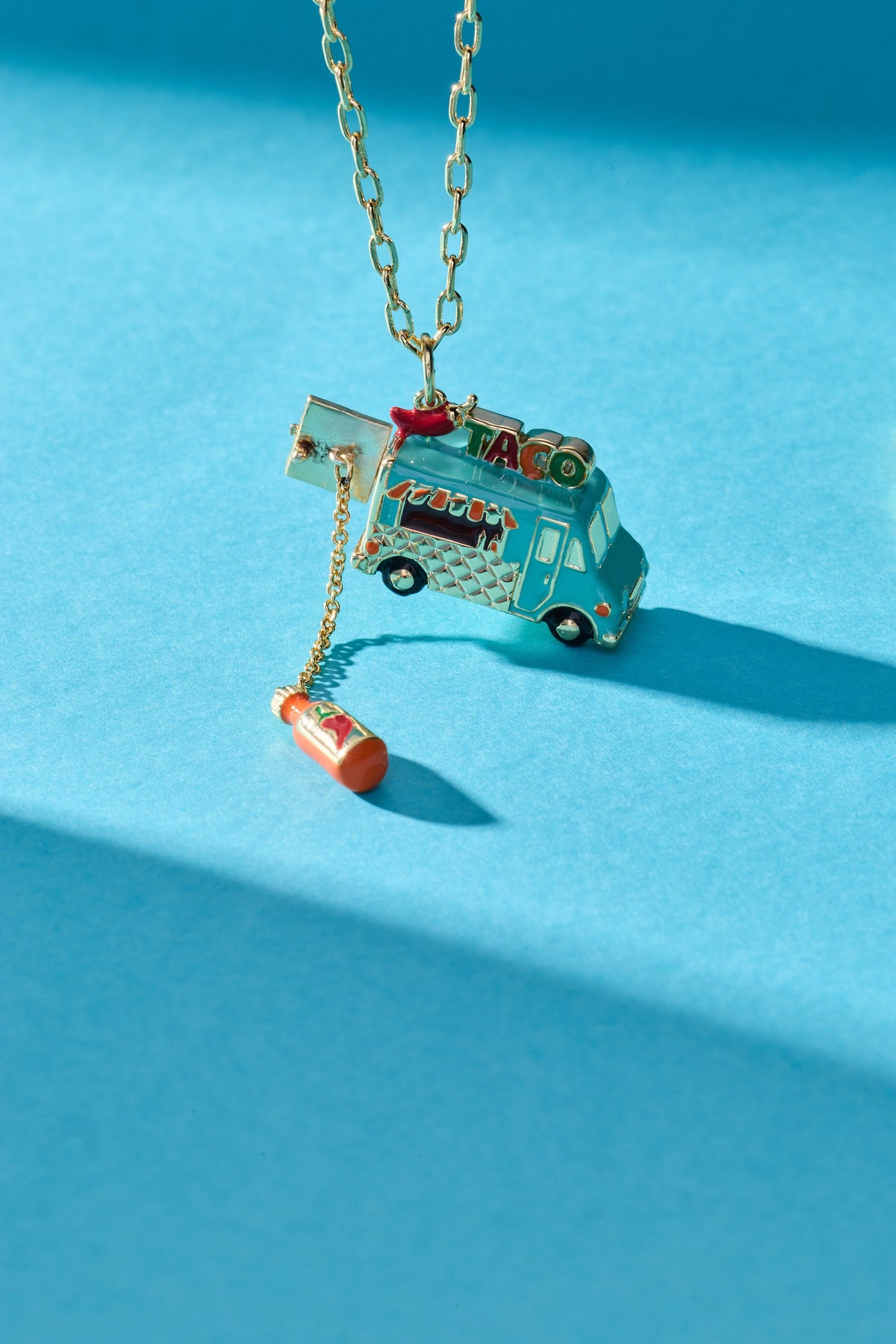 Taco Truck Locket Necklace