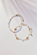 Seashell & Pearl Inline Charm Anklet 4