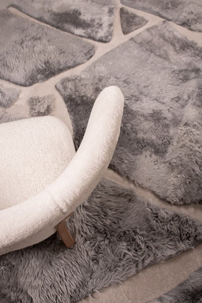 ARMOR High - Low Sheepskin Rug – Sculpted Texture in Custom Sizes, by Homelosophy