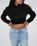 Collared Button Down Halftee 4