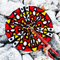 Zakia African Print Folding Hand Fan 2