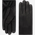 Aldo (black) - Italian lambskin leather gloves with lambswool lining & touchscreen feature 1